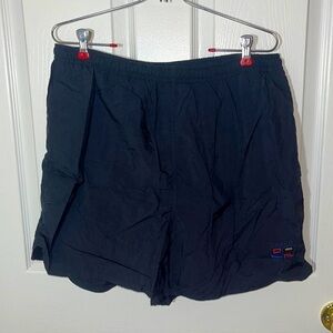 Men’s Sz L Chaps Ralph Lauren black swimsuit swim trunks shorts